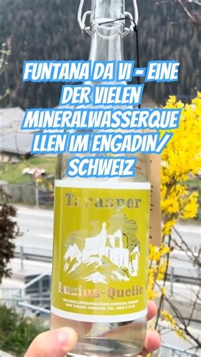 Funtana da Vi - one of the many mineral water springs in the Engadin/Switzerland