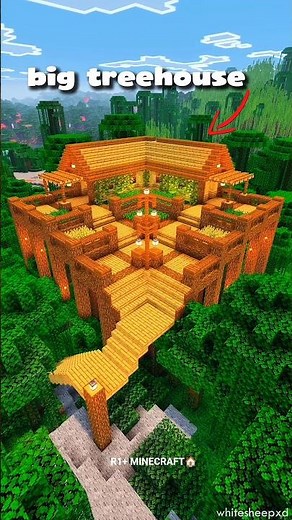 Minecraft: Big Treehouse🏠 |tutorial build | #minecraft #building