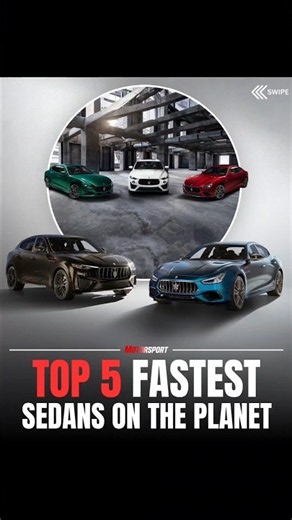 Top 5 Fastest Sedans On the Earth 🌎