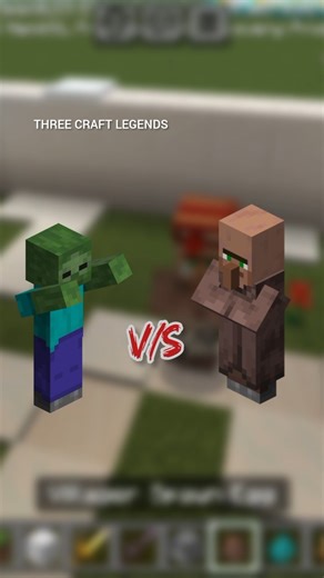 Battle Fight: Zombie v/s villagers In Minecraft