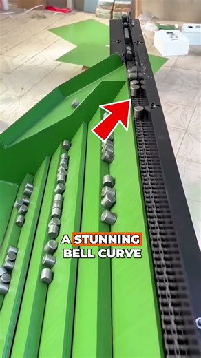 Mind-Blowing Probability Machine! #GaltonBoard #ScienceMagic #fyp #Amazing #trending #viral #reels