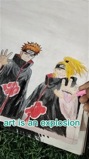 Akatsuki series day 2#drawing #akatsuki#shorts #Naruto fans