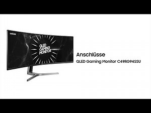 QLED Gaming Monitor: Anschlüsse