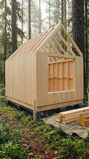 POV: You built your own Scandinavian Escape 🌲🛠️ #shorts