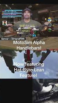 MotoSim Alpha Handlebars with lean sensor MX Bike