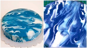 99K views · 998 reactions | Impressive mirror glaze cake with a marble effect! | MetDaan Cakes | Facebook