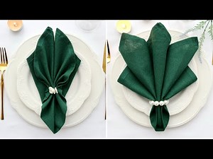 2 Easy Elegant Napkin Folding Ideas | Make your table beautiful