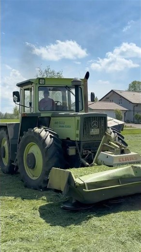 MB-Trac 1600 gibt Vollgas im ersten Schnitt #farming #viral #landwirtschaft #grasernte #mbtrac
