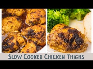 🌟 Fall-Off-The-Bone Slow Cooker Chicken Thighs! 🍗