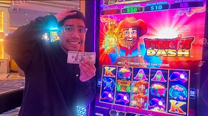 7.5K views · 266 reactions | HUGE WIN On The All Aboard Dynamite Dash Slot Machine In Las Vegas! | Leslie Slots | Facebook