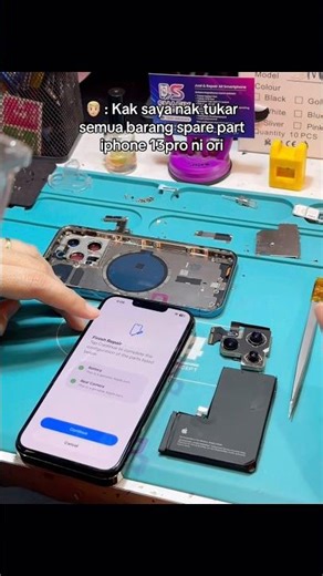 iPhone 13Pro replacement Camera & battery genuine part ✅ #shafixsolution #smartphone #shorts