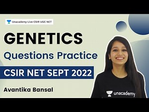 Genetics Questions Practice | CSIR NET September 2022 | Avantika Bansal