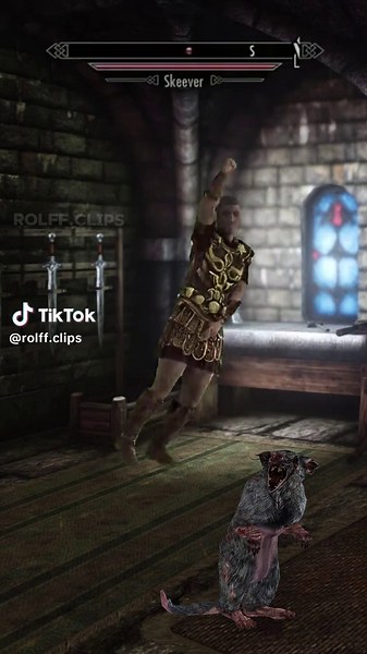 Tullius finds a Skeever in Solitude -OC #skyrim #skyrimmemes #nordgram #rat #skeever @LightskinMonte