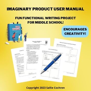 Imaginary Product User Manual (Fun Functional Writing Project for Middle School)