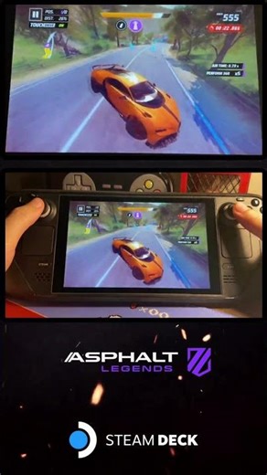 Asphalt Legends on Steam Deck LCD – Smooth 60 FPS Gameplay #gaming #fpsgaming #games