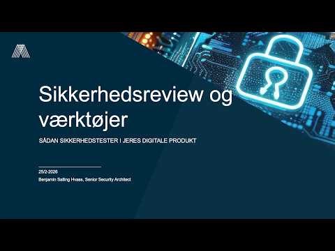 Webinar: Styrk jeres cybersikkerhed med de rigtige værktøjer