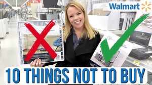 Here are 10 Things I DO NOT buy from Walmart, and you shouldn't either! Don't waste your money! I'll share what to buy, what not to buy, and how to save money at Walmart on the best organizing products! | ClutterBug