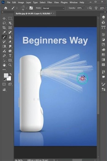 Photoshop Design Tutorial with Fog Spray Effect |#adobe #tutorial #photoshop
