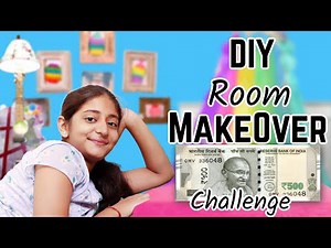 24 Hrs DIY ROOM MAKEOVER Challenge with Rs 500 Only | MYMissAnand