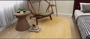 Eco Crave Jute Rug (48X72-Oval)