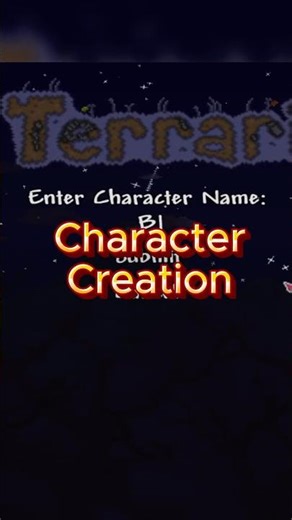 First Time Creating a Player in Terraria #terraria