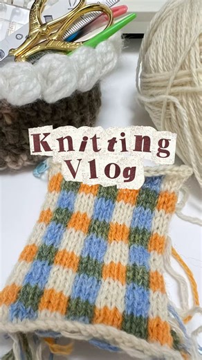 Learn how to knit the jacquard stitch today💦 #knitting