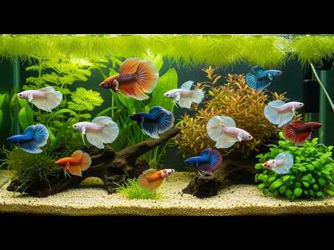 The Rarest Betta Fish Colors Ever Recorded | 4K Aquarium Showcase #RarestBetta #BettaFish #Aquarium