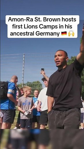 Amon-Ra St. Brown is proud of his German heritage 🇩🇪