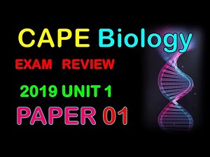 CAPE Biology 2019 UNIT 1 Paper 01 Review