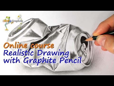 Online drawing course with graphite pencils