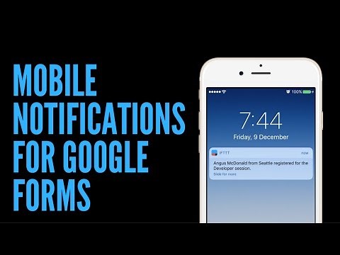 Mobile Notifications for Google Forms on Android and iPhone