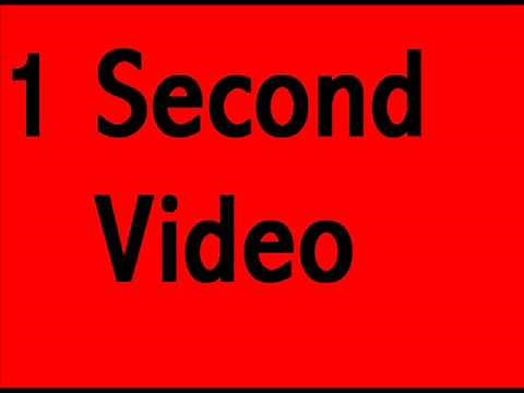 1 Second Video - YouTube