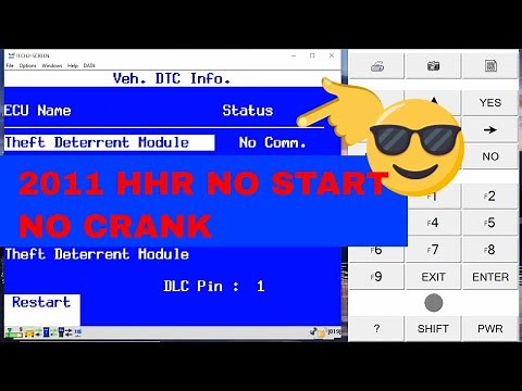 2011 HHR Theft Module No Start No Comm How to Diagnose