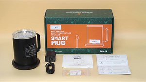 Temperature Control Smart Mug Wholesale Smart Temperature Control Travel Coffee Mug 14oz, Black, App Controlled Heated