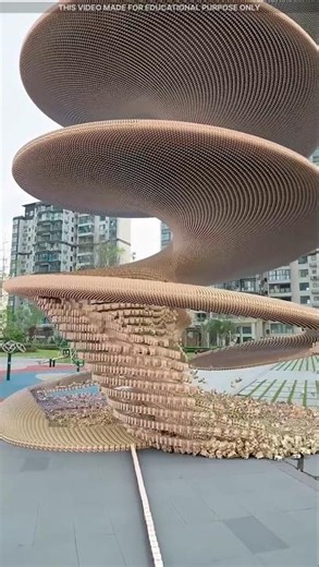 Matchstick box building fall 😱 #shortvideo