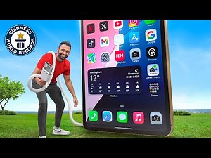 YouTubers get the Guinness World Record for building World's largest iPhone
