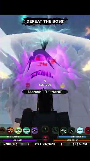 ROBLOX Shindo Life TAILED BOSS Lv. 4000 New! Rare! War Mode