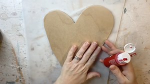 This primitive heart hanger is part of our new Valentine's wood cut out set! We will be live tonight creating with the reverse cut out and you will get early access to the set that is going to be in our Forever Hearts collection that is coming out this weekend! The wood guy is going to be joining me tonight! Yay! We have missed him haven't we?! Let me know what you think about how I decorated our heart cut out! ❤️ | My Eclectic Treasures