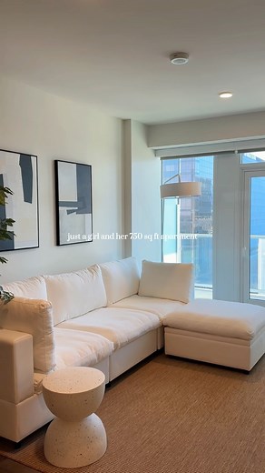 Just a girl & her 750 sq ft apartment.