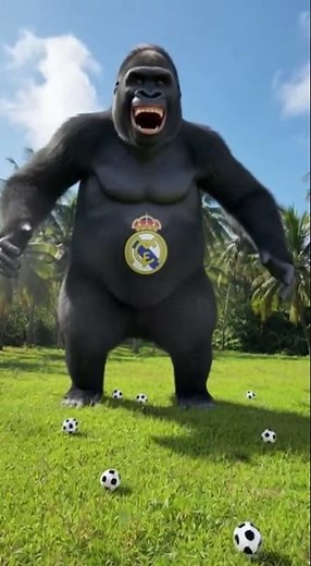 The Gorilla and the Sheep: A Playful Football Rivalry