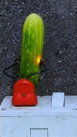 2 Nails in Cucumber | Science Experiment ⚡🔬