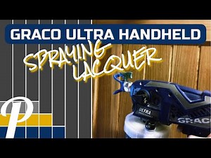 Graco Ultra Handheld Airless Paint Sprayer | How to Airless Spray Doors with Lacquer