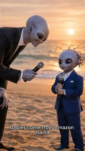 Alien Kid explains where Babies come from #ytshorts #youtubeshorts