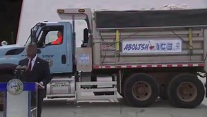 JUST IN: Chicago Mayor Brandon Johnson unveils "Abolish ICE" snow plow days after Sheridan Gorman, 18, was killed by an illegal alien"Take in all that you have been waiting for! This moment is finally here!"