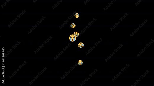 Sad crying emoji loop animation showing deep emotion and sorrow. Perfect for emotional storytelling, reactions, social media reels, chats, UI visuals, and digital communication.