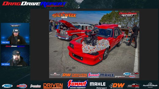 Welcome to the Drag Drive Repeat News presented by Summit Racing for 2/14/2026 -Happy Valentine’s Day…. A deep dive into Sick Week - Who Won, Who Broke, Who Set Records Summit Racing's speed legacy began in 1968 as a one-man startup and is now the World's Speed Shop® with four facilities and 200 catalog editions. Fueling your passion, they save you money, deliver fast, and offer top-notch customer service for more than 1500 brands. Make sure to download the Summit Racing Mobile App for easy acce