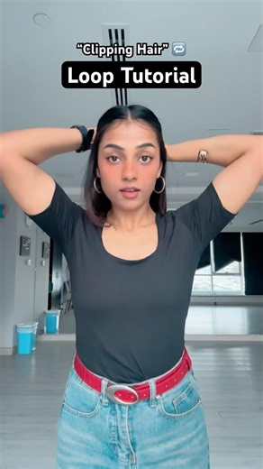 Clip Hair Loop tutorial #trending #shorts #goviral #ytshorts #explore #funny #subscribe #foryou