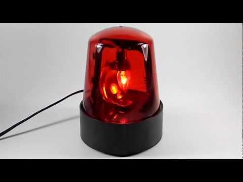 7" Lighted Police Beacon Demo, Rotating, 120 V, RED