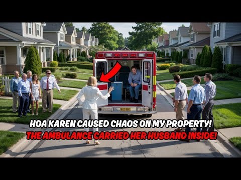 HOA Karen Blocked the Ambulance From My Driveway — Didn’t Know It Was Her Own Husband Inside!