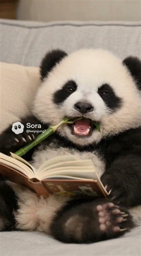 “Baby Panda Living the Perfect Cozy Life”